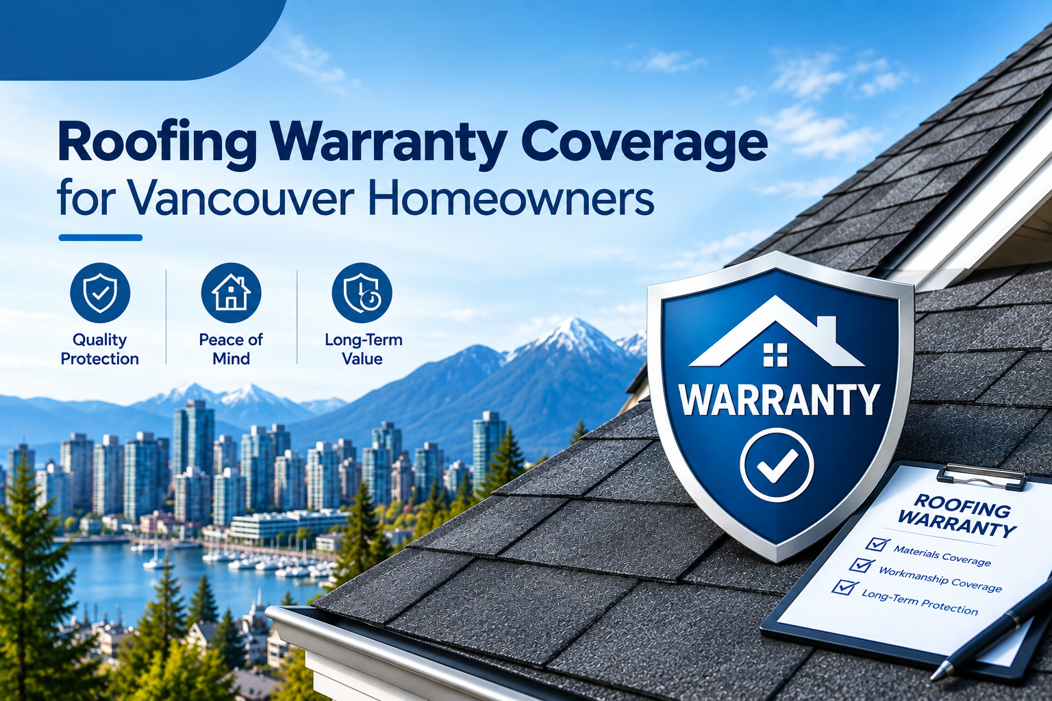 Roofing warranty coverage for Vancouver homeowners